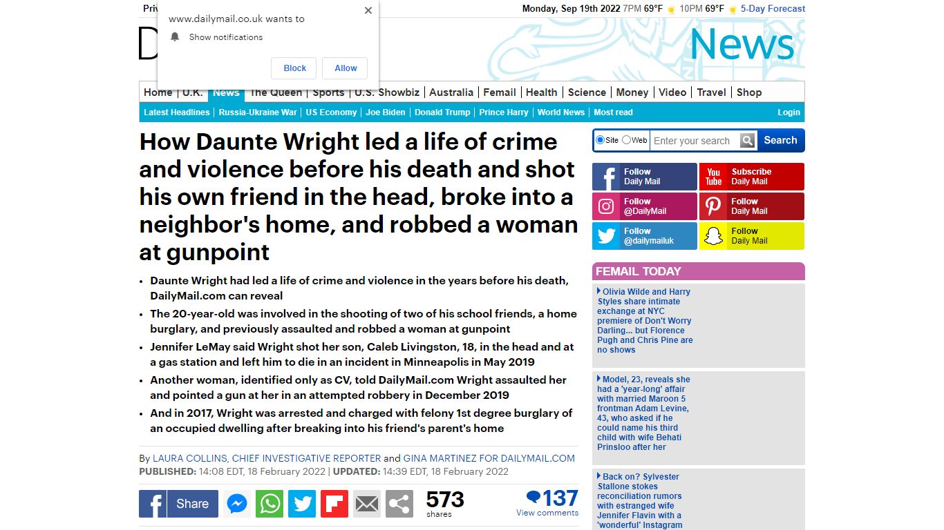 How Daunte Wright led a life of crime and violence before his death ...